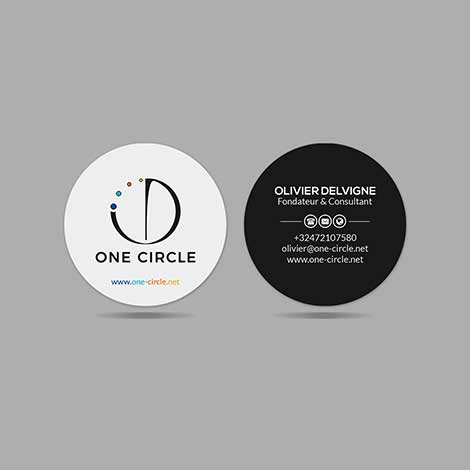 Circle Business Cards Design
