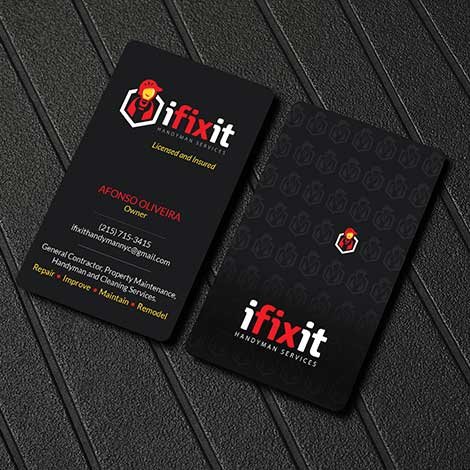 Designing a Vertical Business Card